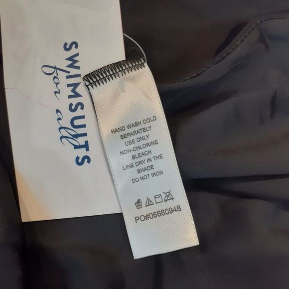 Swimsuits For All Black Ultra High Waist Swim Brief/Swim Bottoms 18 NWT - Picture 3 of 6